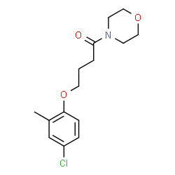 ChemSpider 2D Image | 4-(4-Chloro-2-methylphenoxy)-1-(4-morpholinyl)-1-butanone | C15H20ClNO3