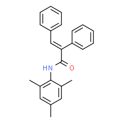 ChemSpider 2D Image | (2E)-N-Mesityl-2,3-diphenylacrylamide | C24H23NO