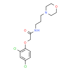 ChemSpider 2D Image | 2-(2,4-Dichlorophenoxy)-N-[3-(4-morpholinyl)propyl]acetamide | C15H20Cl2N2O3