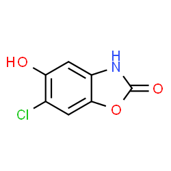 ChemSpider 2D Image | 6-Chloro-5-hydroxy-1,3-benzoxazol-2(3H)-one | C7H4ClNO3