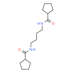 ChemSpider 2D Image | N,N'-1,4-Butanediyldicyclopentanecarboxamide | C16H28N2O2
