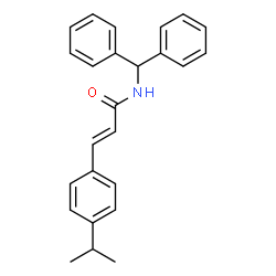 ChemSpider 2D Image | (2E)-N-(Diphenylmethyl)-3-(4-isopropylphenyl)acrylamide | C25H25NO