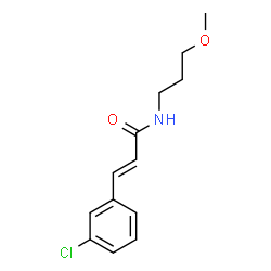ChemSpider 2D Image | (2E)-3-(3-Chlorophenyl)-N-(3-methoxypropyl)acrylamide | C13H16ClNO2