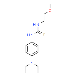 ChemSpider 2D Image | 1-[4-(Diethylamino)phenyl]-3-(2-methoxyethyl)thiourea | C14H23N3OS