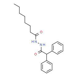 ChemSpider 2D Image | N'-(Diphenylacetyl)octanehydrazide | C22H28N2O2