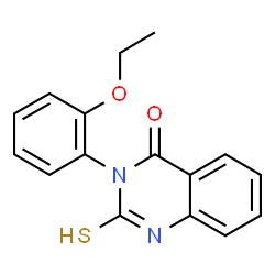 ChemSpider 2D Image | 3-(2-Ethoxyphenyl)-2-mercaptoquinazolin-4(3H)-one | C16H14N2O2S
