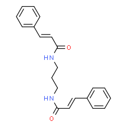ChemSpider 2D Image | (2E,2'E)-N,N'-1,3-Propanediylbis(3-phenylacrylamide) | C21H22N2O2