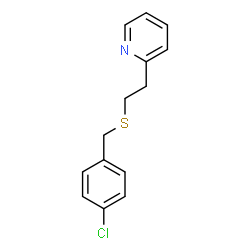 ChemSpider 2D Image | 2-{2-[(4-Chlorobenzyl)sulfanyl]ethyl}pyridine | C14H14ClNS