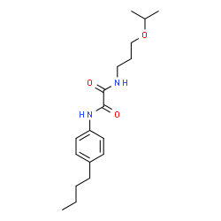 ChemSpider 2D Image | N-(4-Butylphenyl)-N'-(3-isopropoxypropyl)ethanediamide | C18H28N2O3