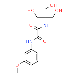 ChemSpider 2D Image | N-[1,3-Dihydroxy-2-(hydroxymethyl)-2-propanyl]-N'-(3-methoxyphenyl)ethanediamide | C13H18N2O6