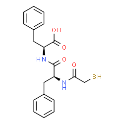 ChemSpider 2D Image | N-(Sulfanylacetyl)-L-phenylalanyl-L-phenylalanine | C20H22N2O4S