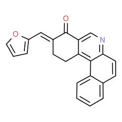 ChemSpider 2D Image | (3E)-3-(2-Furylmethylene)-2,3-dihydrobenzo[a]phenanthridin-4(1H)-one | C22H15NO2