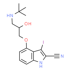 ChemSpider 2D Image | Iodocyanopindolol | C16H20IN3O2