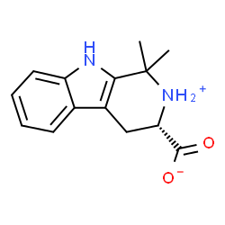 ChemSpider 2D Image | (3S)-1,1-Dimethyl-2,3,4,9-tetrahydro-1H-beta-carbolin-2-ium-3-carboxylate | C14H16N2O2