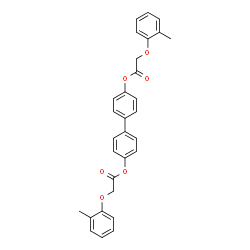 ChemSpider 2D Image | 4,4'-Biphenyldiyl bis[(2-methylphenoxy)acetate] | C30H26O6