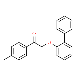 ChemSpider 2D Image | 2-(2-Biphenylyloxy)-1-(4-methylphenyl)ethanone | C21H18O2