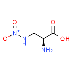 ChemSpider 2D Image | 3-(Nitroamino)-L-alanine | C3H7N3O4