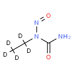 ChemSpider 2D Image | 1-(~2~H_5_)Ethyl-1-nitrosourea | C3H2D5N3O2