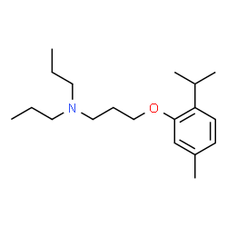 ChemSpider 2D Image | 3-(2-Isopropyl-5-methylphenoxy)-N,N-dipropyl-1-propanamine | C19H33NO