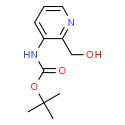 ChemSpider 2D Image | tert-butyl 2-(hydroxymethyl)-3-pyridinylcarbamate | C11H16N2O3