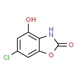 ChemSpider 2D Image | 6-Chloro-4-hydroxy-1,3-benzoxazol-2(3H)-one | C7H4ClNO3