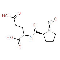 ChemSpider 2D Image | 1-Nitroso-L-prolyl-L-glutamic acid | C10H15N3O6