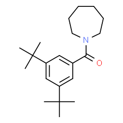ChemSpider 2D Image | 1-Azepanyl[3,5-bis(2-methyl-2-propanyl)phenyl]methanone | C21H33NO