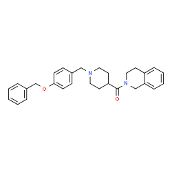 ChemSpider 2D Image | {1-[4-(Benzyloxy)benzyl]-4-piperidinyl}(3,4-dihydro-2(1H)-isoquinolinyl)methanone | C29H32N2O2