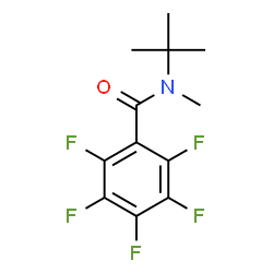 ChemSpider 2D Image | 2,3,4,5,6-Pentafluoro-N-methyl-N-(2-methyl-2-propanyl)benzamide | C12H12F5NO