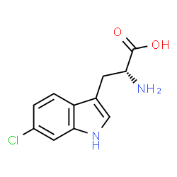 ChemSpider 2D Image | D-6-chlorotryptophan | C11H11ClN2O2