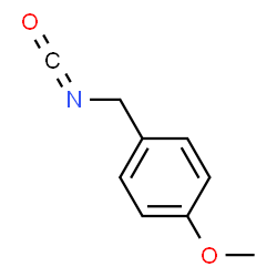 ChemSpider 2D Image | 4-METHOXYBENZYL ISOCYANATE | C9H9NO2