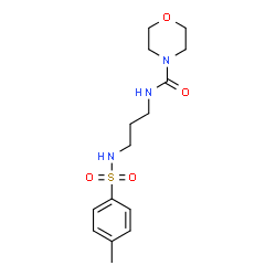 ChemSpider 2D Image | N-(3-{[(4-Methylphenyl)sulfonyl]amino}propyl)-4-morpholinecarboxamide | C15H23N3O4S