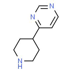 ChemSpider 2D Image | 4-(4-Piperidinyl)pyrimidine | C9H13N3
