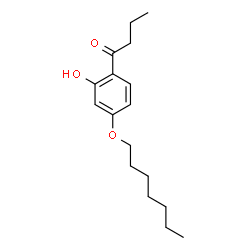 ChemSpider 2D Image | 1-[4-(Heptyloxy)-2-hydroxyphenyl]-1-butanone | C17H26O3