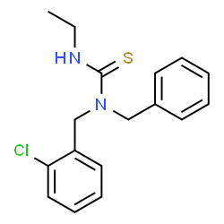 ChemSpider 2D Image | 1-Benzyl-1-(2-chlorobenzyl)-3-ethylthiourea | C17H19ClN2S