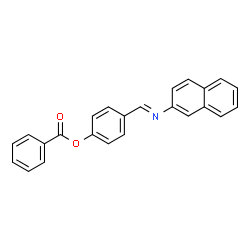 ChemSpider 2D Image | 4-[(E)-(2-Naphthylimino)methyl]phenyl benzoate | C24H17NO2