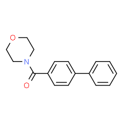 ChemSpider 2D Image | 4-Biphenylyl(4-morpholinyl)methanone | C17H17NO2