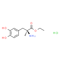 ChemSpider 2D Image | L-Methyldopa ethyl ester hydrochloride | C12H18ClNO4
