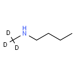 ChemSpider 2D Image | N-(~2~H_3_)Methyl-1-butanamine | C5H10D3N