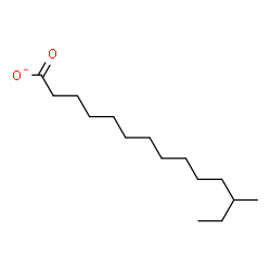 ChemSpider 2D Image | 12-Methyltetradecanoate | C15H29O2