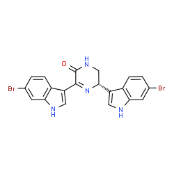 ChemSpider 2D Image | hamacanthin B | C20H14Br2N4O