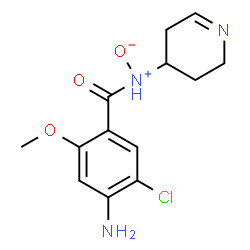 ChemSpider 2D Image | Benzamide, 4-amino-5-chloro-2-methoxy-N-(2,3,4,5-tetrahydro-4-pyridinyl)-, N-oxide | C13H16ClN3O3