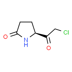 ChemSpider 2D Image | (5S)-5-(Chloroacetyl)-2-pyrrolidinone | C6H8ClNO2