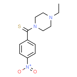 ChemSpider 2D Image | (4-Ethyl-1-piperazinyl)(4-nitrophenyl)methanethione | C13H17N3O2S
