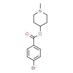 ChemSpider 2D Image | 1-Methyl-4-piperidinyl 4-bromobenzoate | C13H16BrNO2