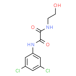 ChemSpider 2D Image | N-(3,5-Dichlorophenyl)-N'-(2-hydroxyethyl)ethanediamide | C10H10Cl2N2O3