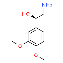 ChemSpider 2D Image | (1R)-2-Amino-1-(3,4-dimethoxyphenyl)ethanol | C10H15NO3