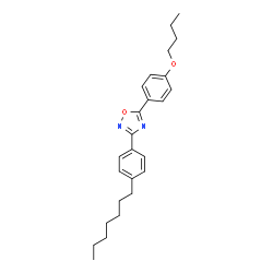 ChemSpider 2D Image | 5-(4-Butoxyphenyl)-3-(4-heptylphenyl)-1,2,4-oxadiazole | C25H32N2O2