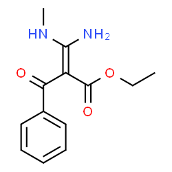 ChemSpider 2D Image | Ethyl (2E)-3-amino-2-benzoyl-3-(methylamino)acrylate | C13H16N2O3