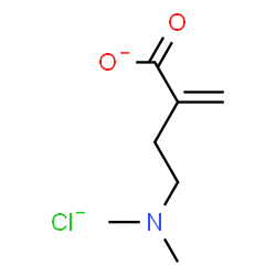 ChemSpider 2D Image | Butanoate, 4-(dimethylamino)-2-methylene-, chloride (1:1) | C7H12ClNO2